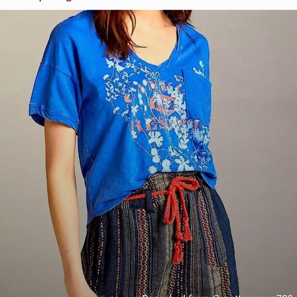 ANTHROPOLOGIE Pilcro Loma Printed Tee - Picture 3 of 5